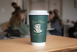 The Hive Coffee Shop is located at 7120 Homestead Road, Fort Wayne, IN 46814.