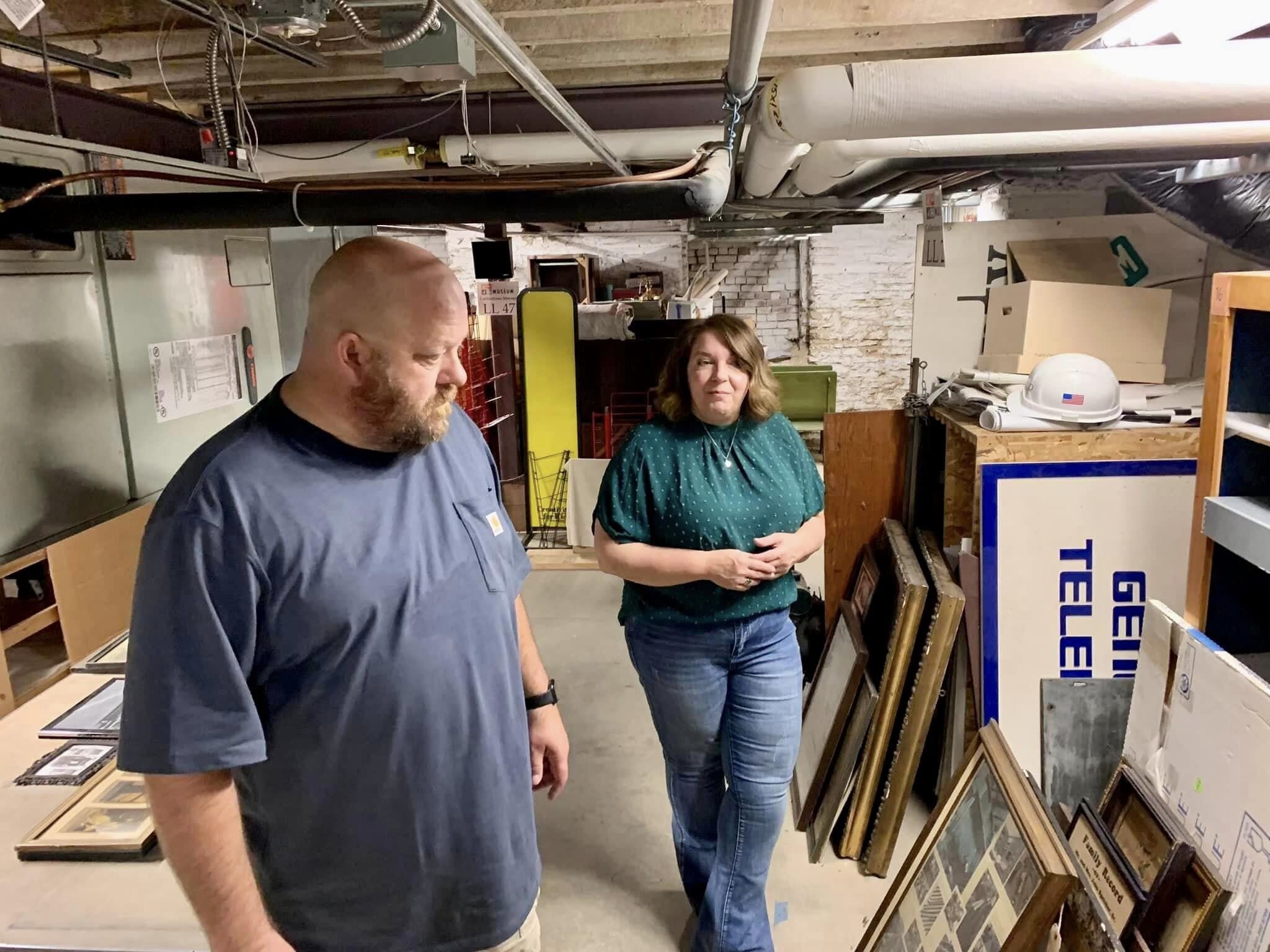 Teresa Galley, executive director Wabash County Museum, with Museum Historian Jeff Galley.