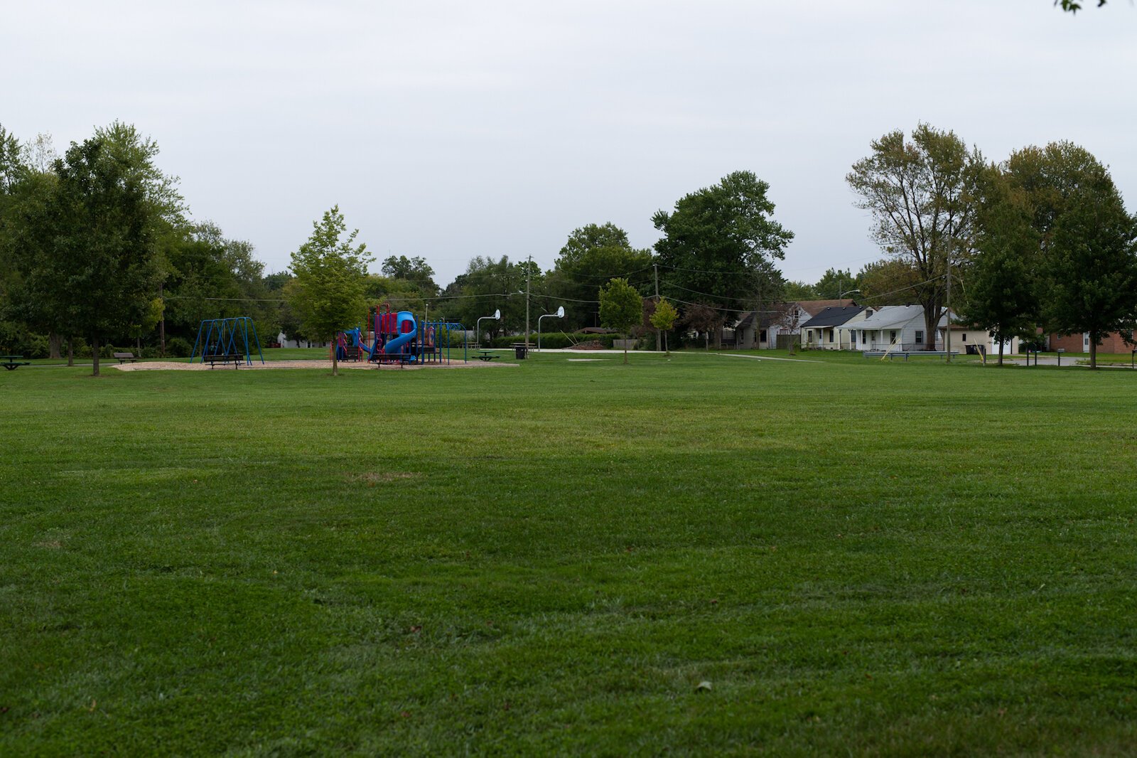 The Brewer Park playground in the Mount Vernon Park area.