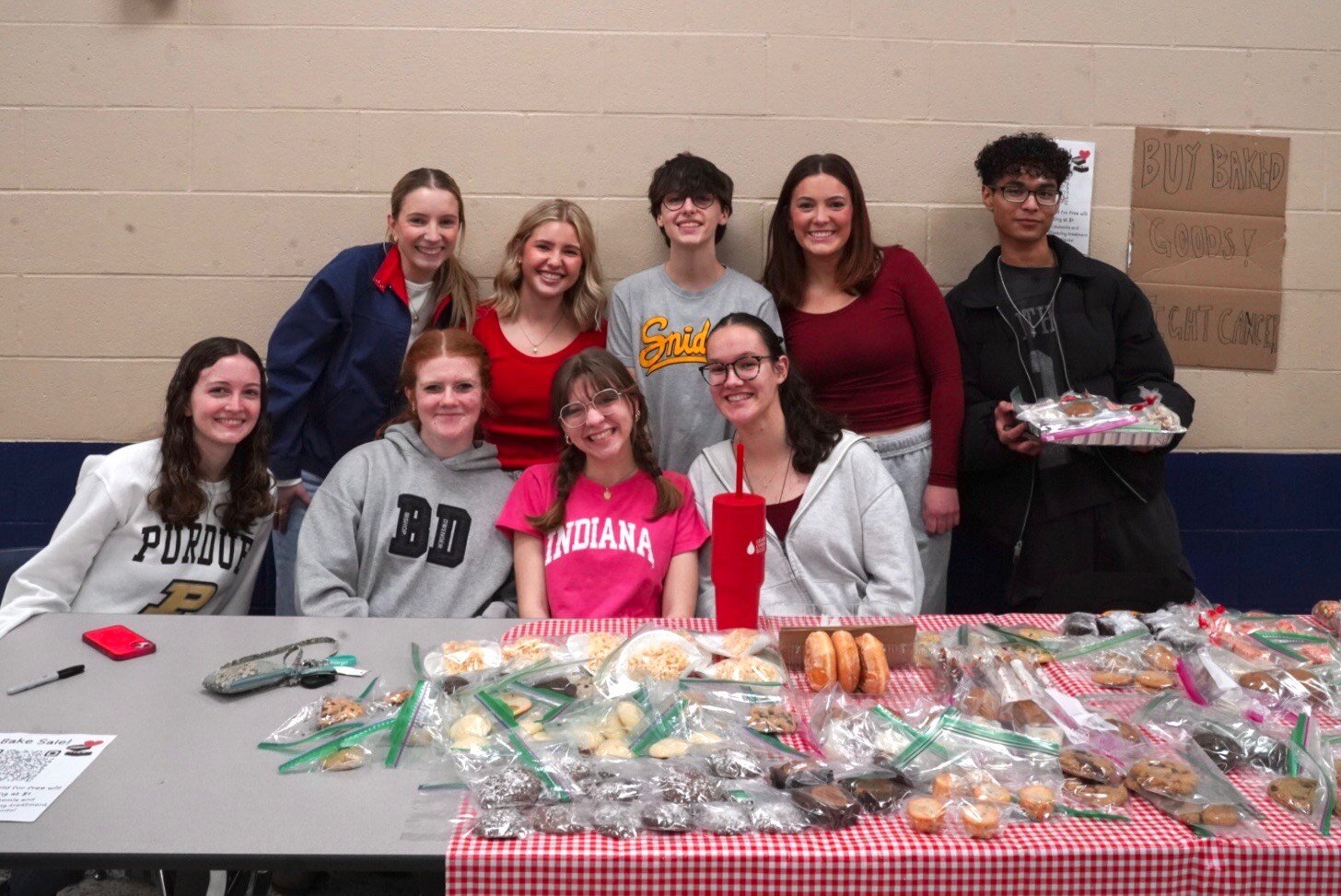 A bake sale, held as part of the Student Visionaries of the Year campagin.