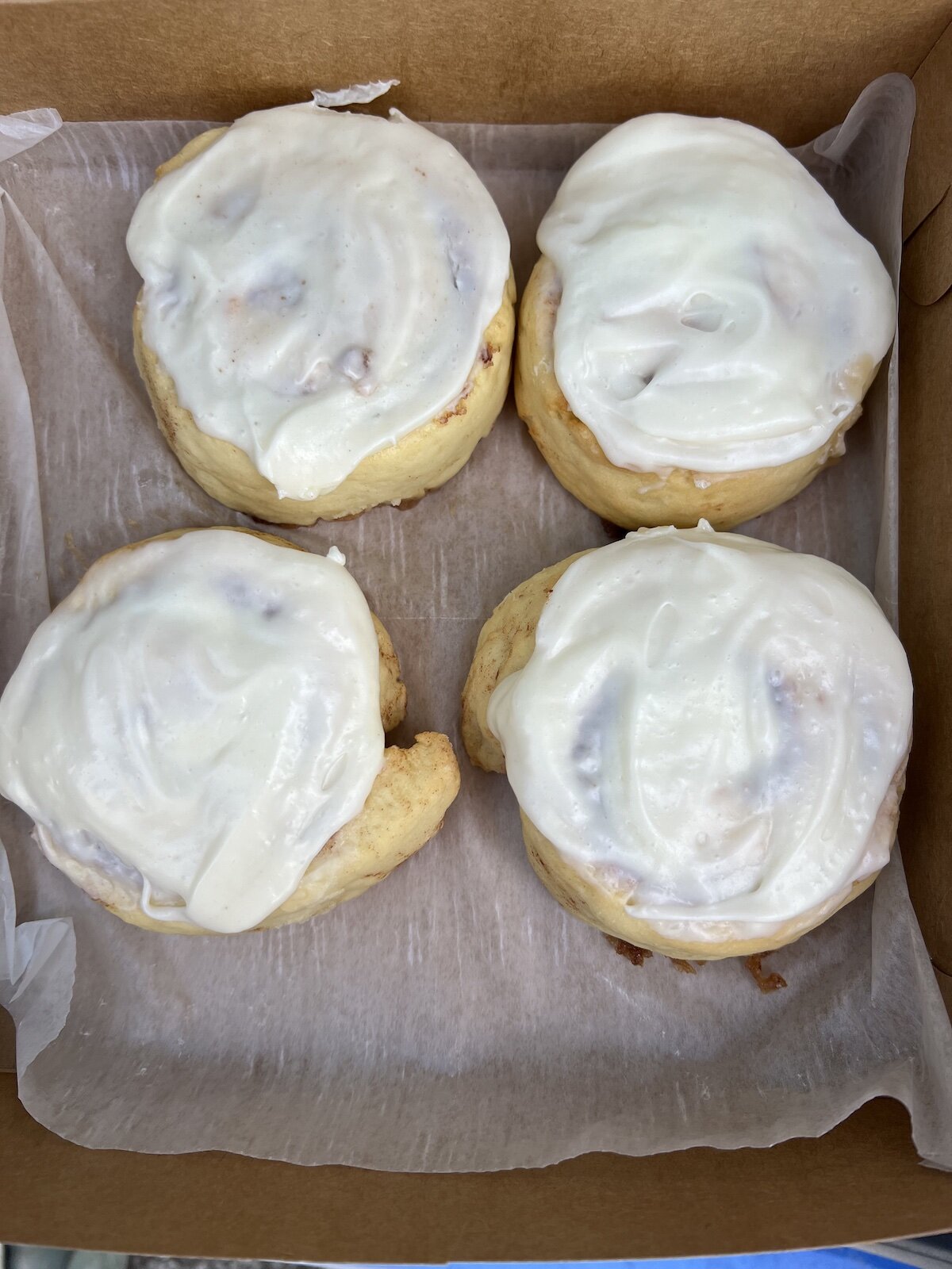 Gulten free cinnamon rolls from Nordmann's Nook.