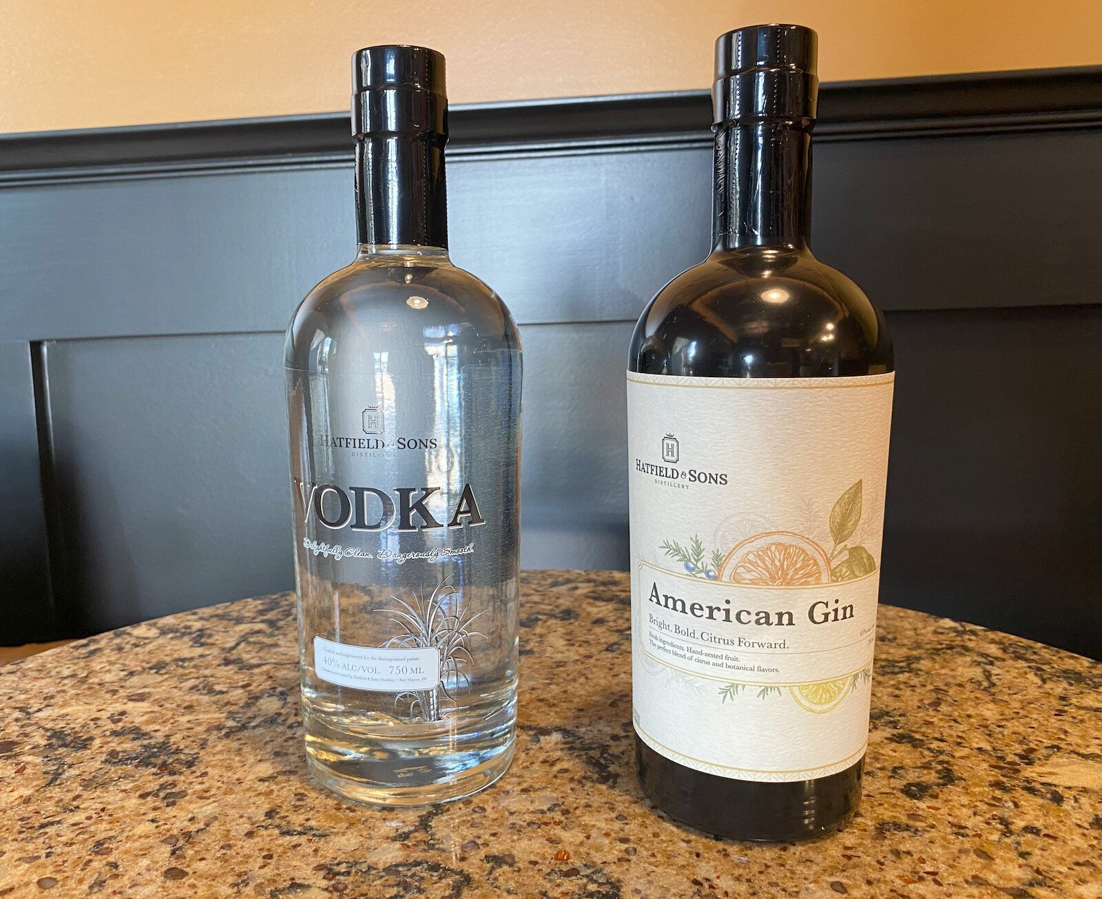 Gin and vodka made by Hatfield & Sons Distillery