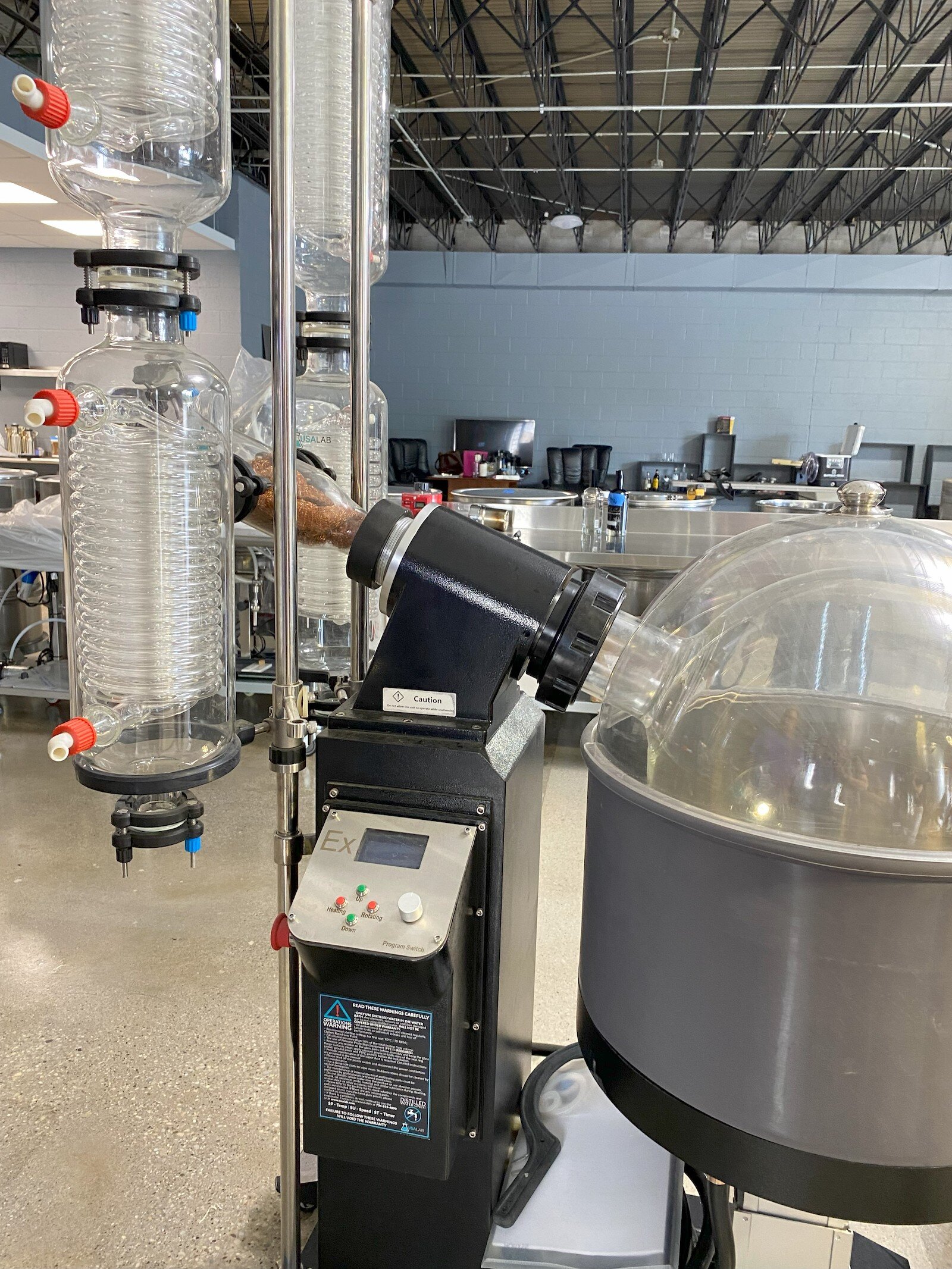 Inside the laboratory at Hatfield & Sons Distillery, where Jake creates their spirits.