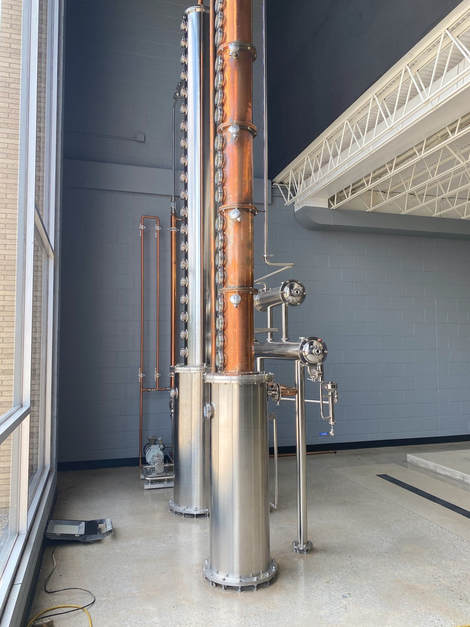 Inside the laboratory at Hatfield & Sons Distillery, where Jake creates their spirits.