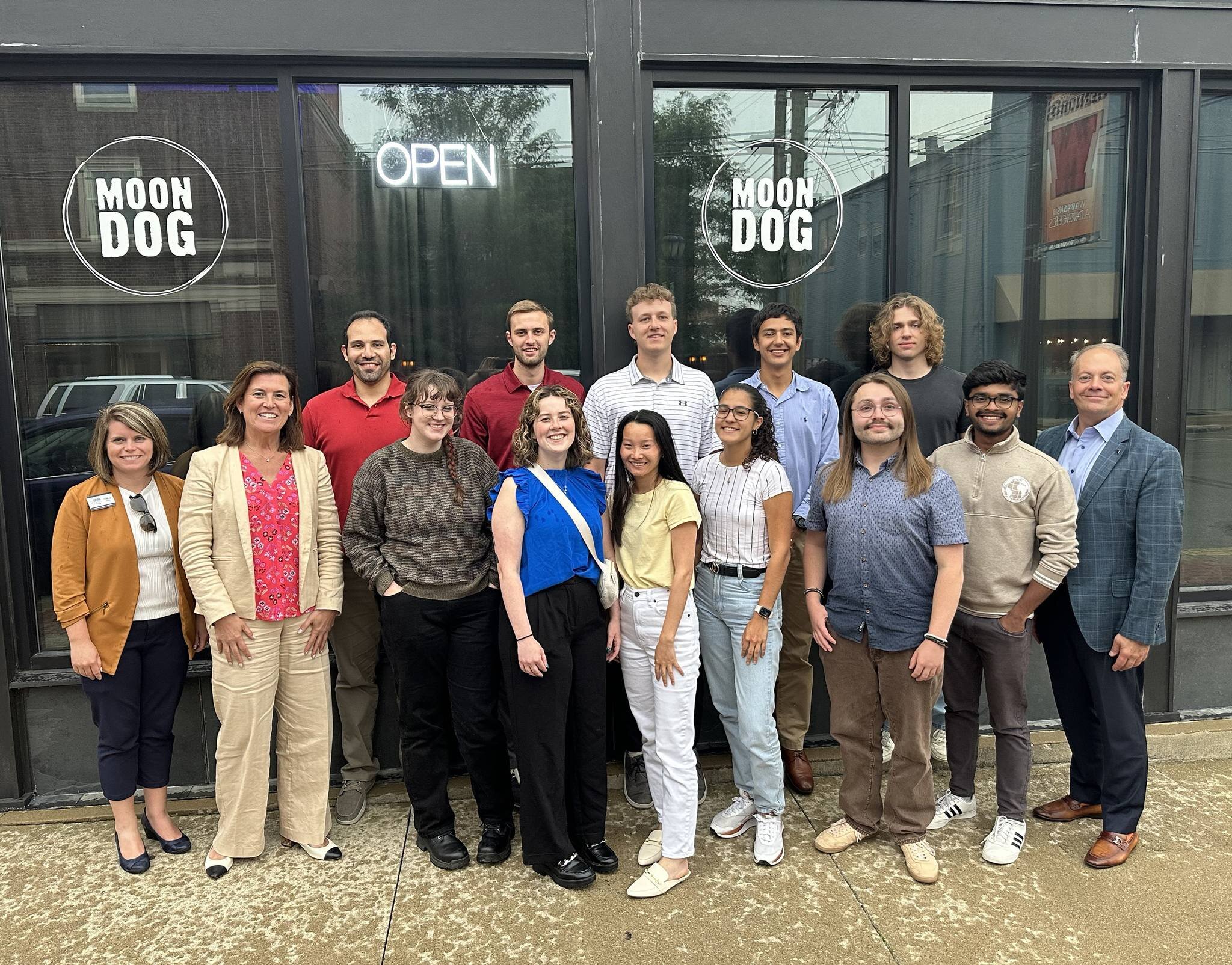 The Fellowship Program interns after a networking event with representatives of the Indiana Economic Development Corporation (IEDC).