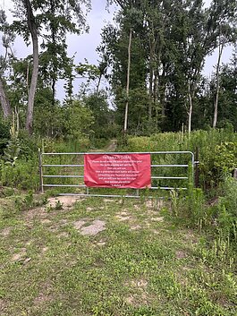 Even after reopening to the public, a large portion of Fox Island Park remains closed off for safety reasons.