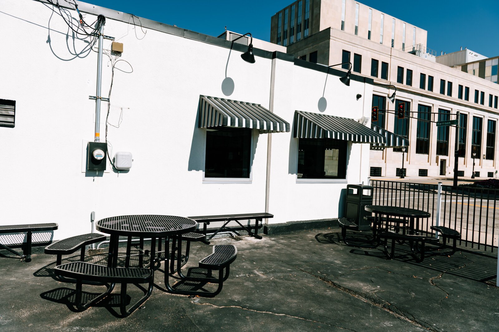 An outdoor seating area was added to Powers Resturant.