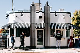 Powers Hamburgers on Harrison Street.