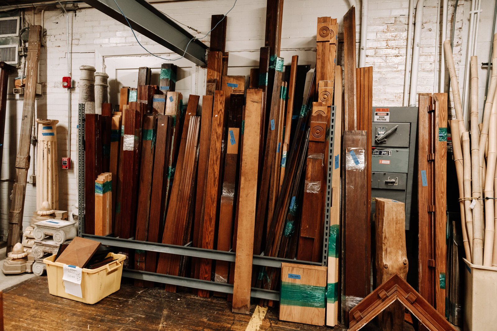 Reclaimed wood at Reclaimed Fort Wayne.