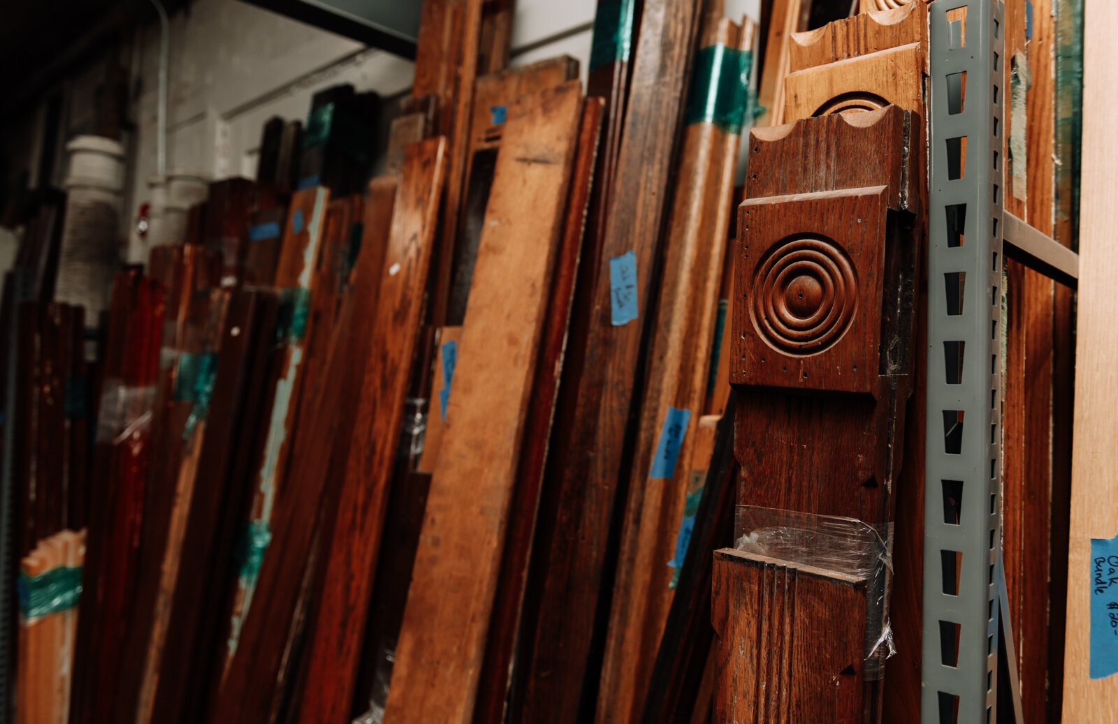 Reclaimed wood at Reclaimed Fort Wayne, 1514 St. Joseph Blvd. Fort Wayne, IN.