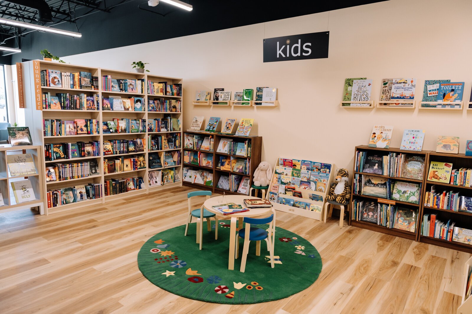 The children's section at Sunbound Books.