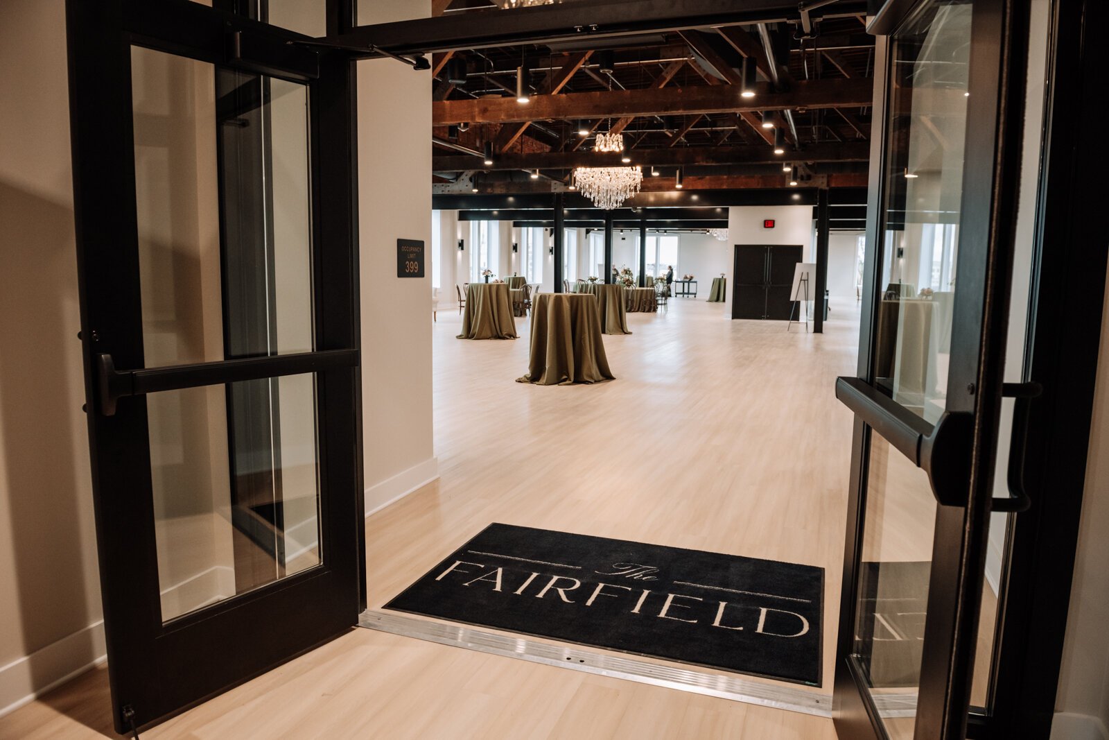 The entryway at The Fairfield Wedding and Events