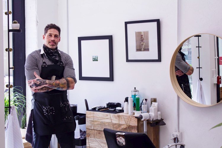 Jeffrey Ptak is the Founder of jeffrey.benjamin.hair at 116 W Columbia St.