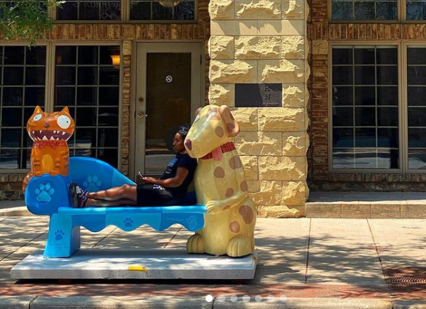 #PlacesofNEI: 25 'LoveSeat' sculptures are on display downtown thanks