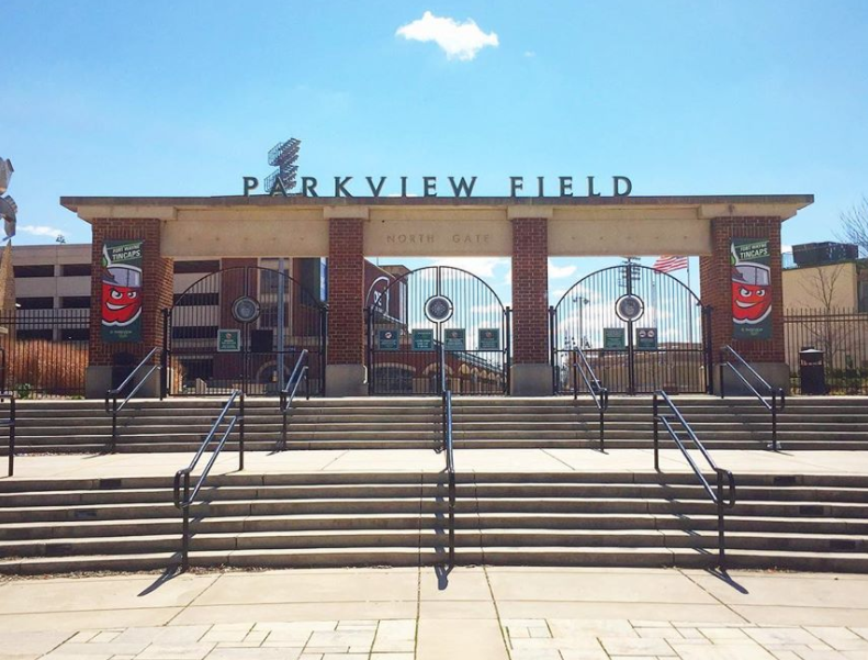 Parkview Field is home of the Tincaps located at 1301 Ewing St. in Fort Wayne.