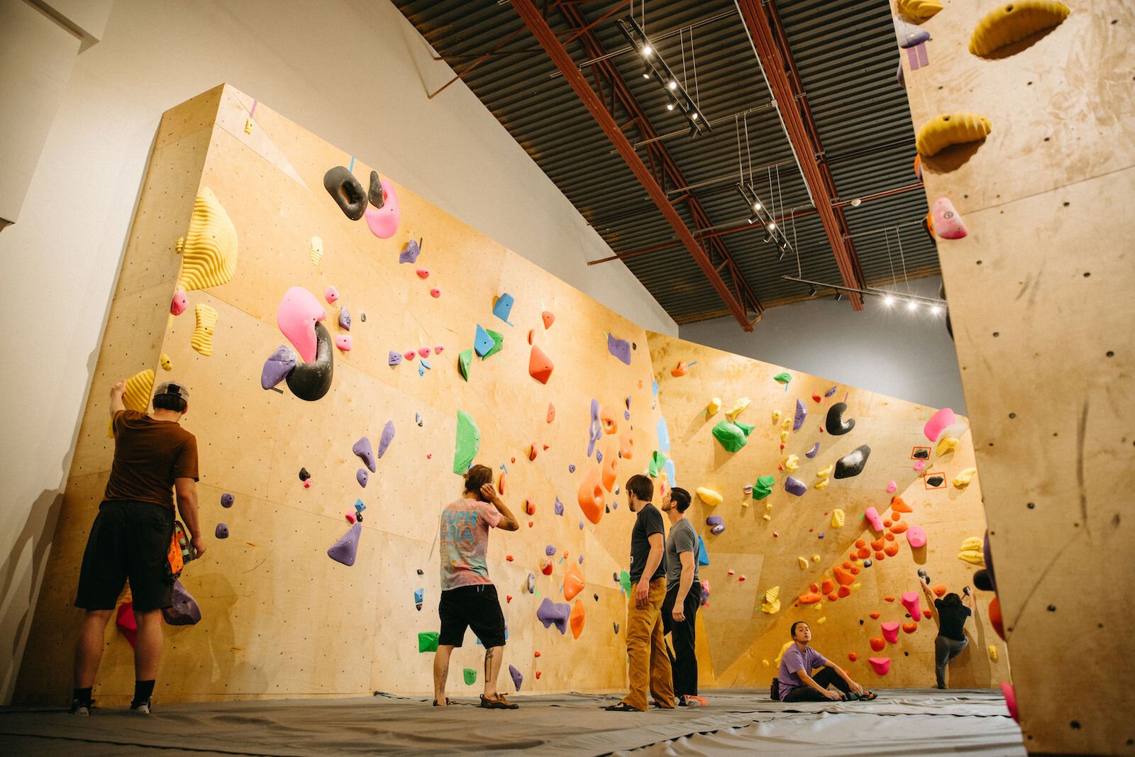 Summit City Climbing Co. features 2,130 square feet of bouldering.