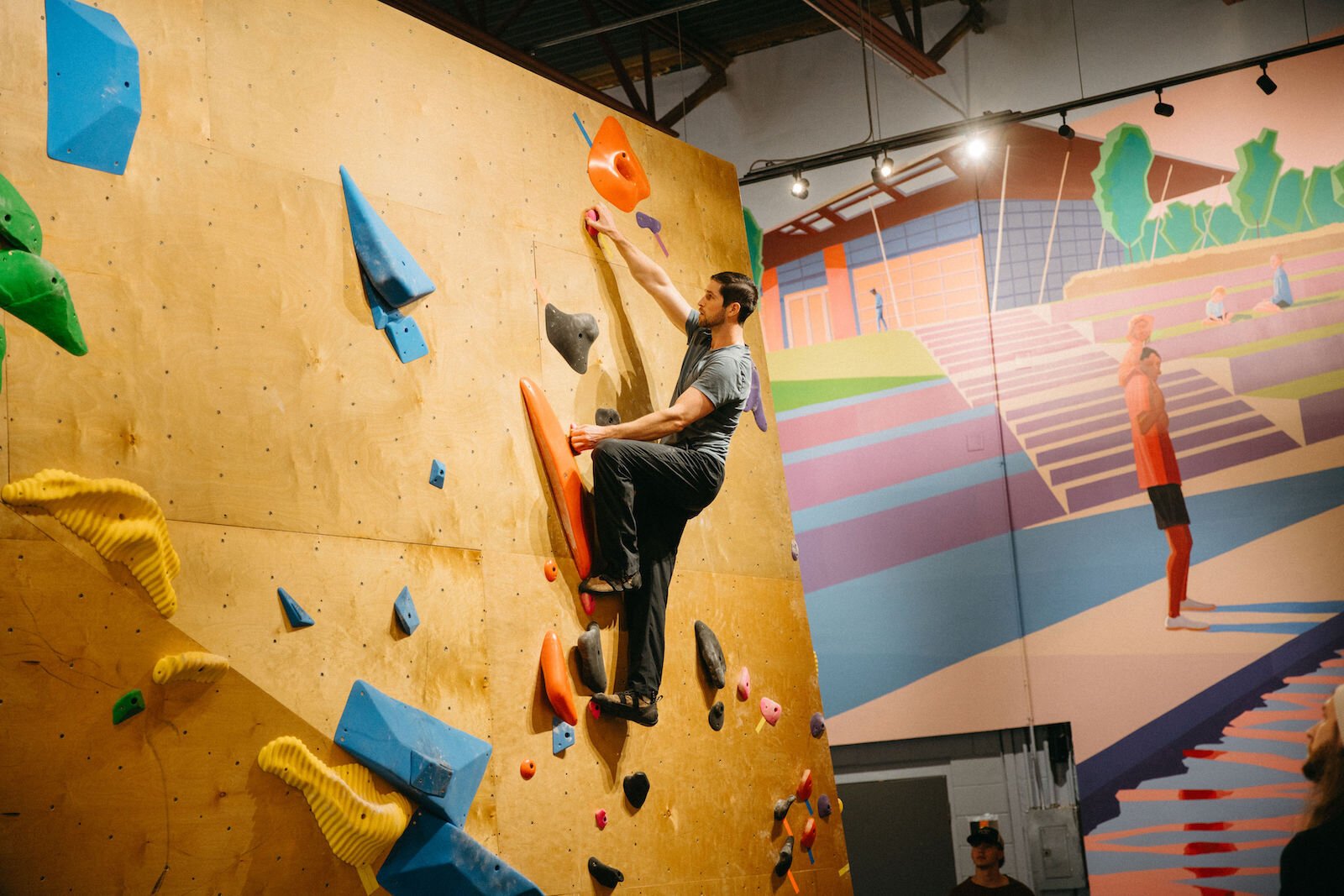 Summit City Climbing Co. features 2,130 square feet of bouldering.