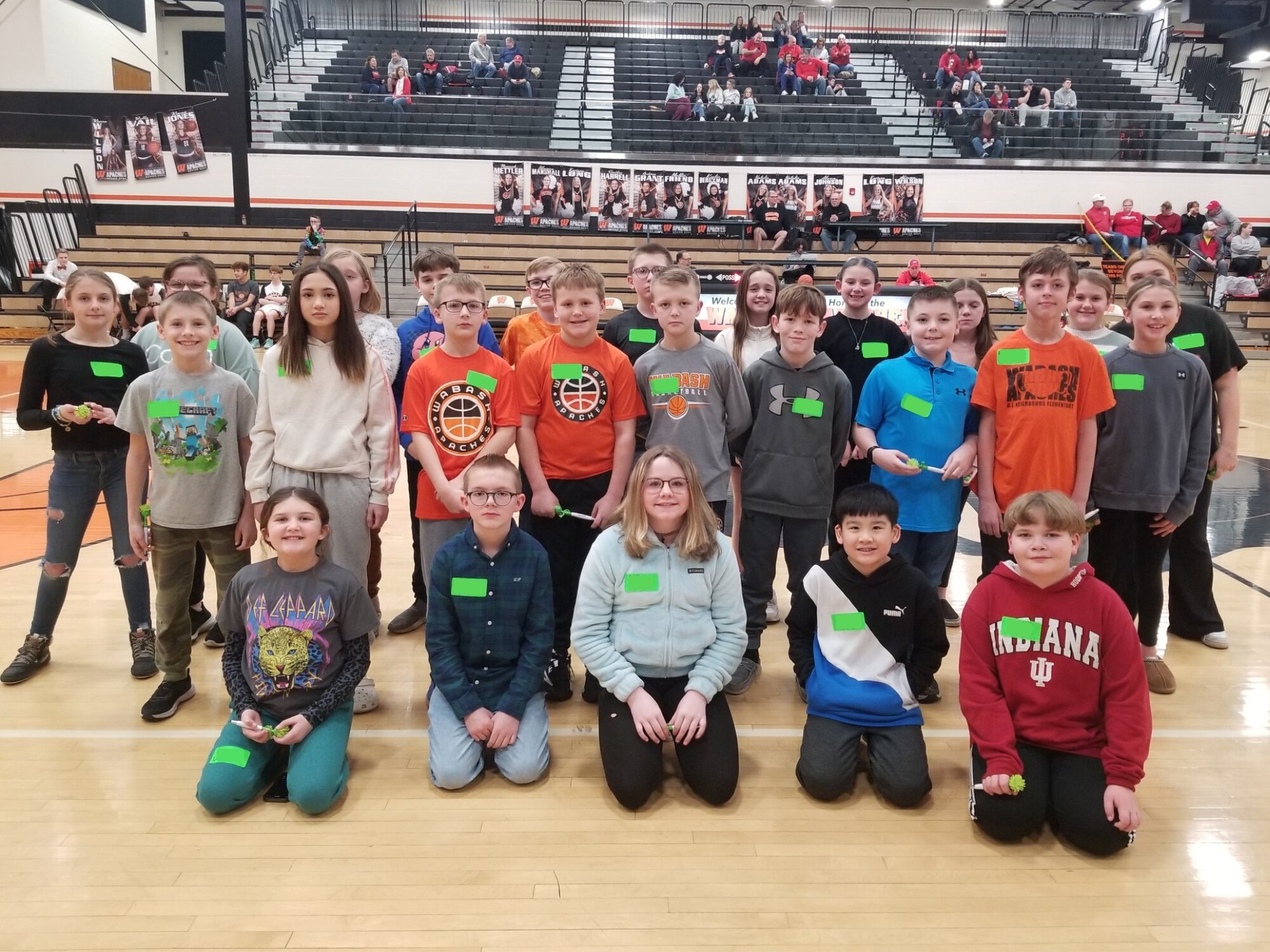 Students in grades 4-8 received recognition for the scholarships they earned a previous semester in school as part of their participation in the Early Award Scholarship Program.