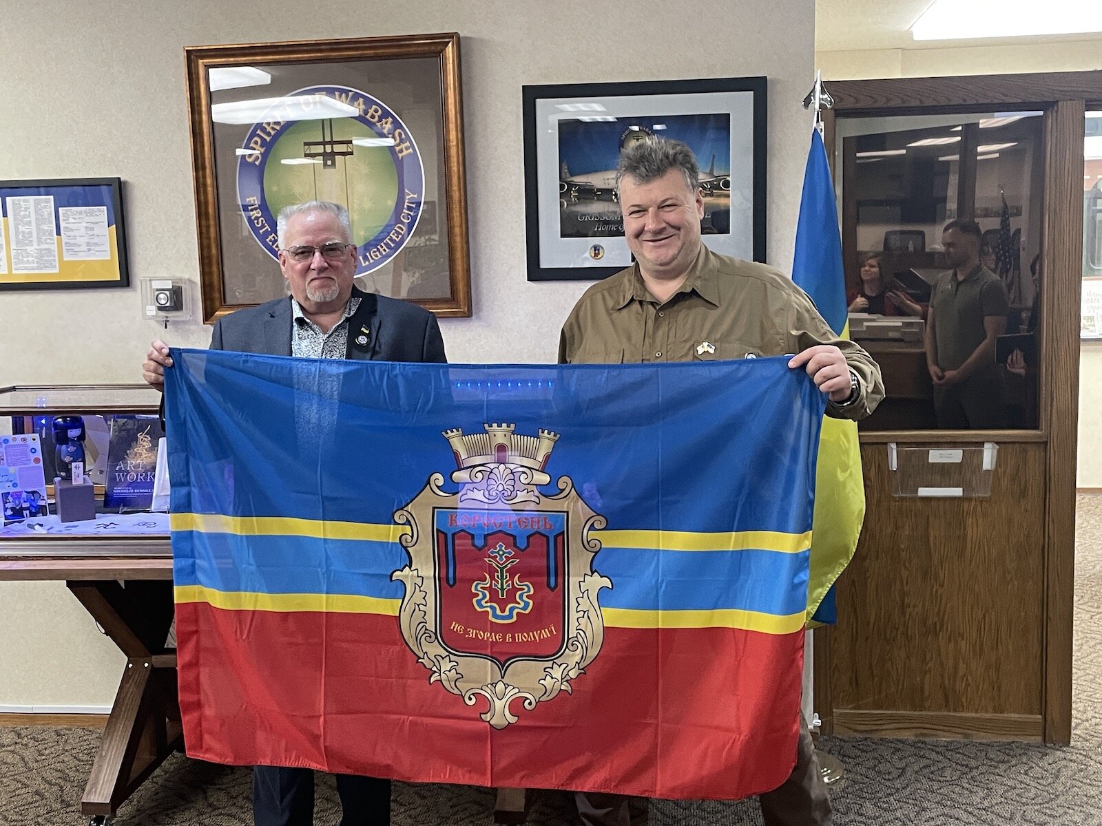 Zhtomyr, Ukrainian Delegation visits the City of Wabash.